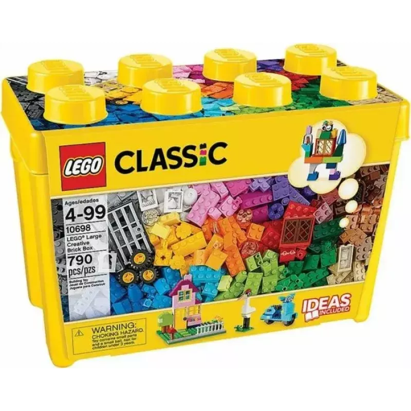 Set de construcción LEGO Classic 10698 — 790 piezas, multicolor, 33 colores, incluye placas base verdes y accesorios
