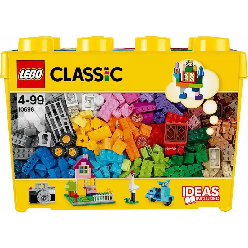 Set de construcción LEGO Classic 10698 — 790 piezas, multicolor, 33 colores, incluye placas base verdes y accesorios