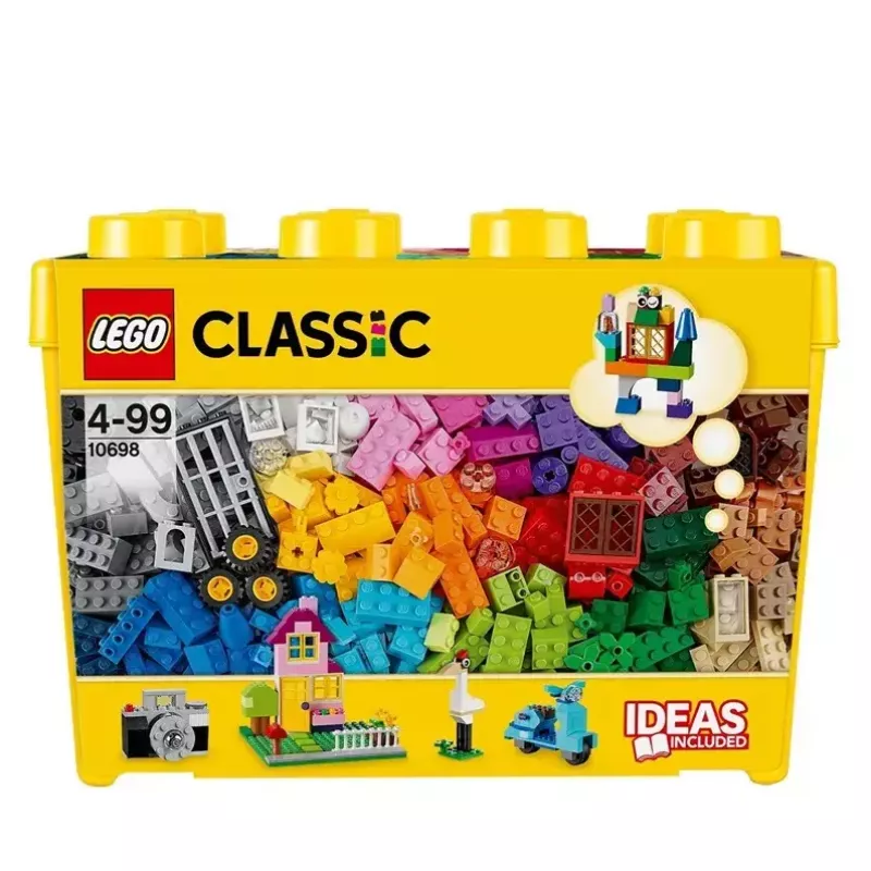 Set de construcción LEGO Classic 10698 — 790 piezas, multicolor, 33 colores, incluye placas base verdes y accesorios