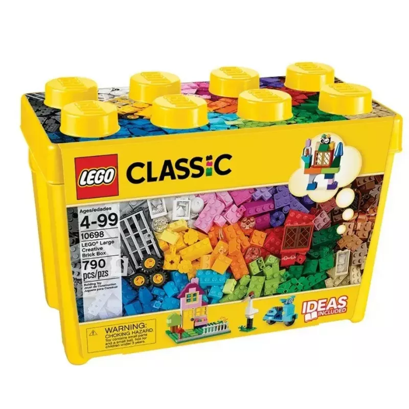 Set de construcción LEGO Classic 10698 — 790 piezas, multicolor, 33 colores, incluye placas base verdes y accesorios