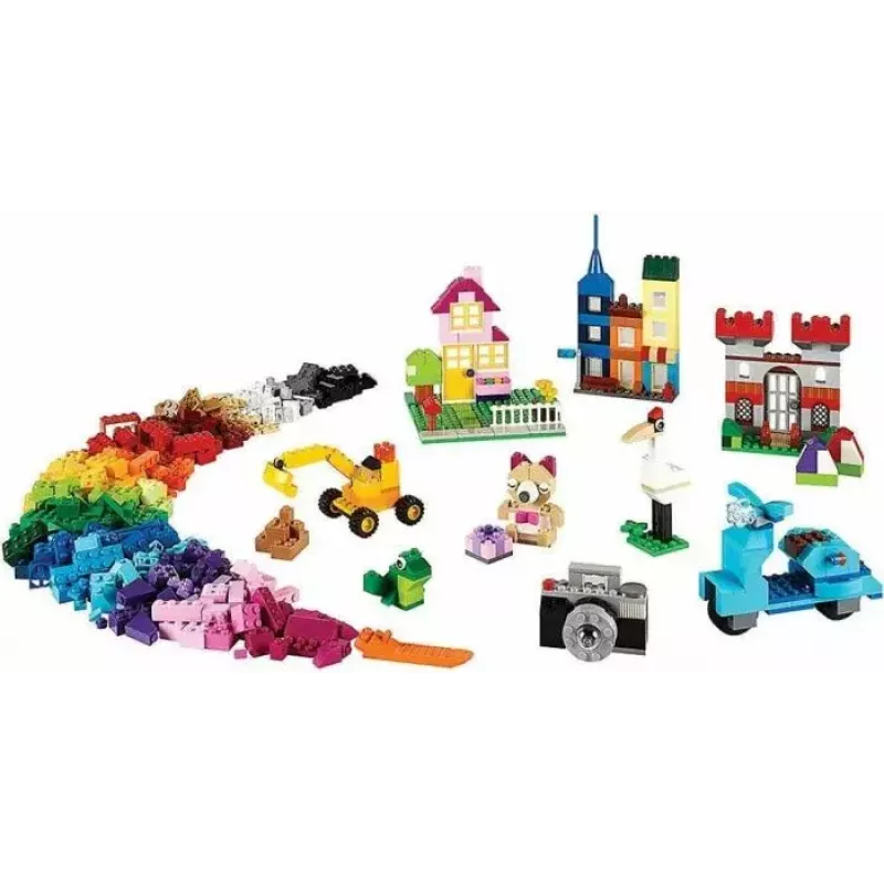 Set de construcción LEGO Classic 10698 — 790 piezas, multicolor, 33 colores, incluye placas base verdes y accesorios