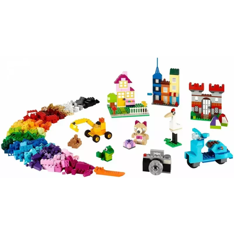 Set de construcción LEGO Classic 10698 — 790 piezas, multicolor, 33 colores, incluye placas base verdes y accesorios