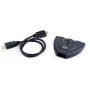 Hub de interfaz HDMI Gembird DSW-HDMI-35 — 3 conexiones, HDMI, cable de 0,5 m, negro