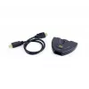 Hub de interfaz HDMI Gembird DSW-HDMI-35 — 3 conexiones, HDMI, cable de 0,5 m, negro