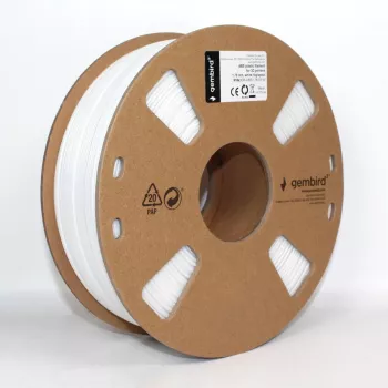Filamento ABS GEMBIRD – blanco – 1,75 mm – 1 kg