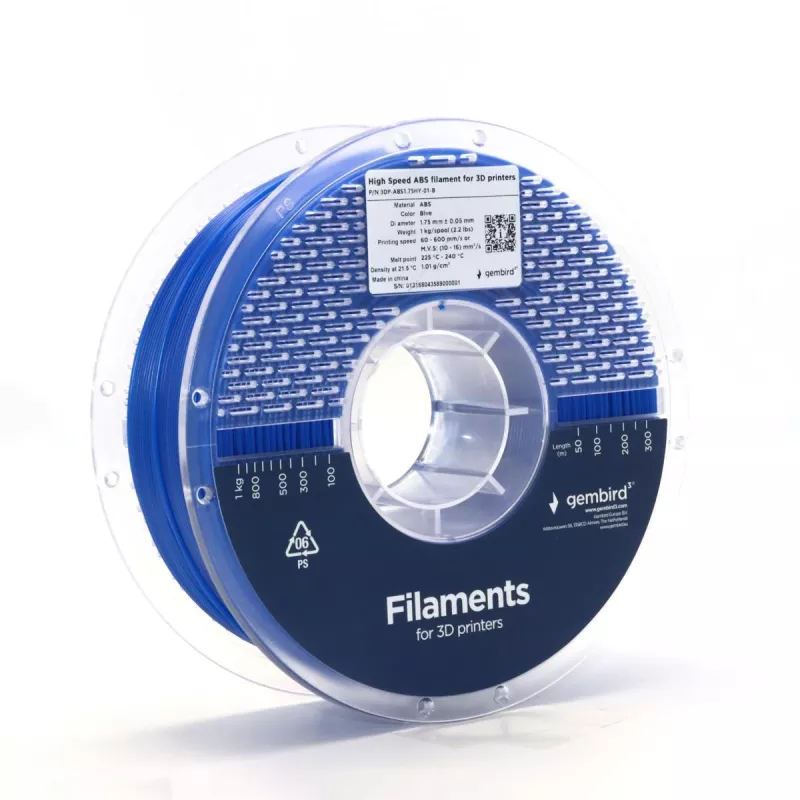 Material de impresión 3D Gembird 3DP-ABS1.75-01-B ABS Navy 1 kg