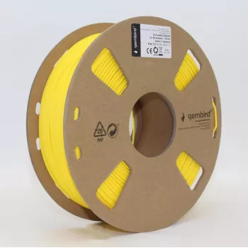 Filamento PLA GEMBIRD amarillo, 1,75 mm, 1 kg
