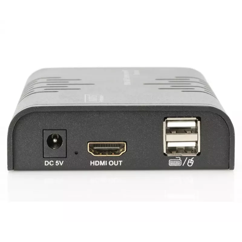 Extensor KVM HDMI DIGITUS, 120 m por cable de red (Cat 5, 5E, 6), Full HD, 1080p