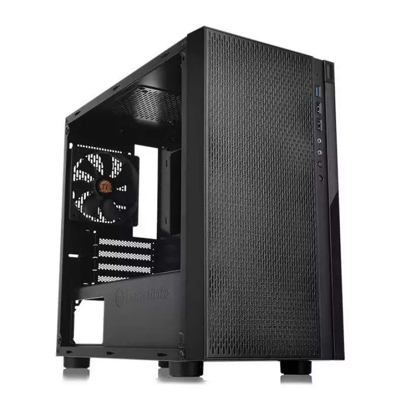 Caja de PC Thermaltake Versa H18 micro torre negra