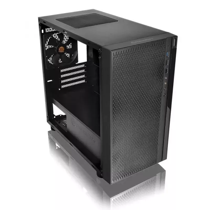 Caja de PC Thermaltake Versa H18 micro torre negra