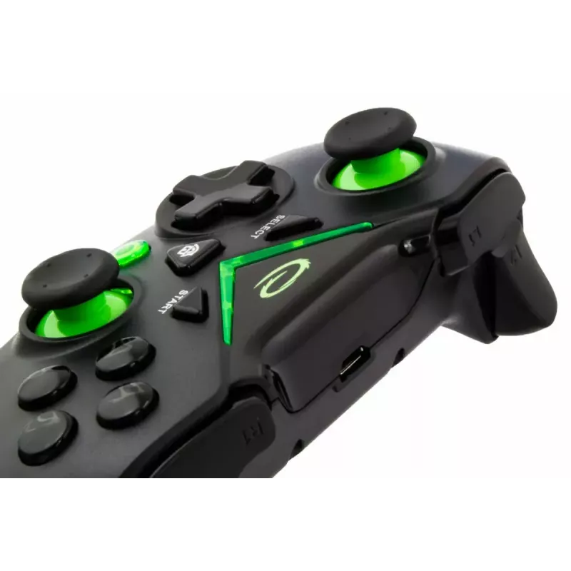 Mando de juegos inalámbrico ESPERANZA EGG112K 2,4 GHz para PC y PS3, receptor USB, negro, 12 botones, sticks analógicos