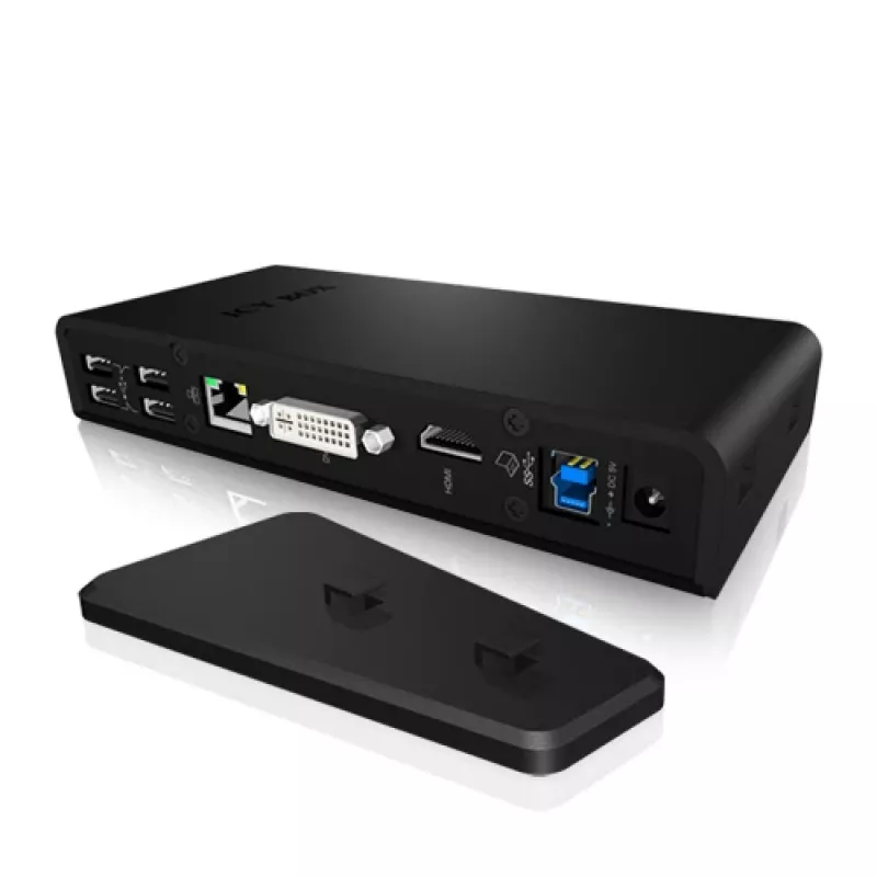ICY BOX IB-DK2241AC Cableado USB 3.2 Gen 1 (3.1 Gen 1) Type-A negro