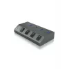 ICY BOX IB-HUB1405 USB 3.2 Gen 1 (3.1 Gen 1) Type-B 5000 Mbit/s antracita