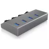 ICY BOX IB-HUB1405 USB 3.2 Gen 1 (3.1 Gen 1) Type-B 5000 Mbit/s antracita