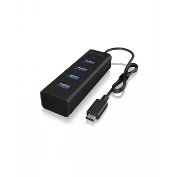 ICY BOX IB-HUB1409-C3 USB 3.2 Gen 1 (3.1 Gen 1) Type-C 5000 Mbit/s negro