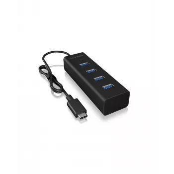 ICY BOX IB-HUB1409-C3 USB 3.2 Gen 1 (3.1 Gen 1) Type-C 5000 Mbit/s negro