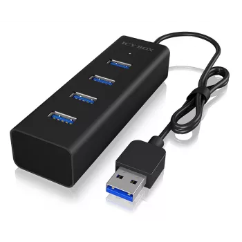 ICY BOX IB-HUB1409-U3 USB 3.2 Gen 1 (3.1 Gen 1) Type-A 5000 Mbit/s negro