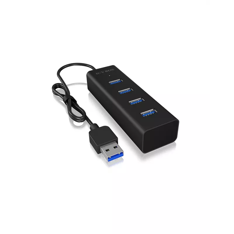 ICY BOX IB-HUB1409-U3 USB 3.2 Gen 1 (3.1 Gen 1) Type-A 5000 Mbit/s negro