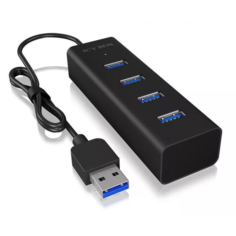 ICY BOX IB-HUB1409-U3 USB 3.2 Gen 1 (3.1 Gen 1) Type-A 5000 Mbit/s negro