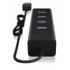 ICY BOX IB-HUB1409-U3 USB 3.2 Gen 1 (3.1 Gen 1) Type-A 5000 Mbit/s negro