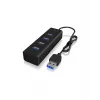 ICY BOX IB-HUB1409-U3 USB 3.2 Gen 1 (3.1 Gen 1) Type-A 5000 Mbit/s negro