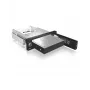 ICY BOX IB-168SK-B bahía extraíble sin bandeja para HDD SATA de 3,5″ en ranura de 5,25″ (13,3 cm), con cerradura, negra