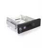 ICY BOX IB-168SK-B bahía extraíble sin bandeja para HDD SATA de 3,5″ en ranura de 5,25″ (13,3 cm), con cerradura, negra