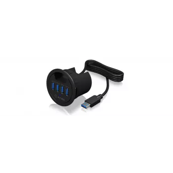 ICY BOX IB-HUB1403 USB 3.2 Gen 1 (3.1 Gen 1) Type-A 5000 Mbit/s negro