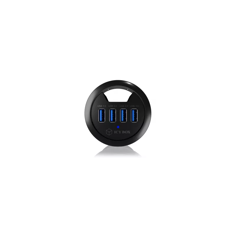 ICY BOX IB-HUB1403 USB 3.2 Gen 1 (3.1 Gen 1) Type-A 5000 Mbit/s negro
