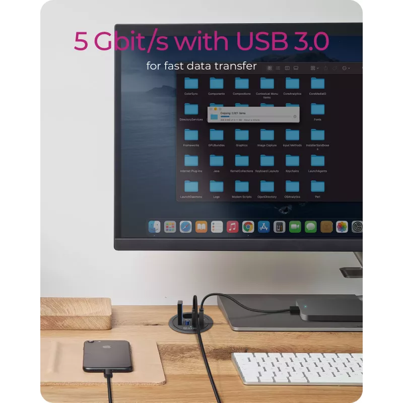 ICY BOX IB-HUB1403 USB 3.2 Gen 1 (3.1 Gen 1) Type-A 5000 Mbit/s negro