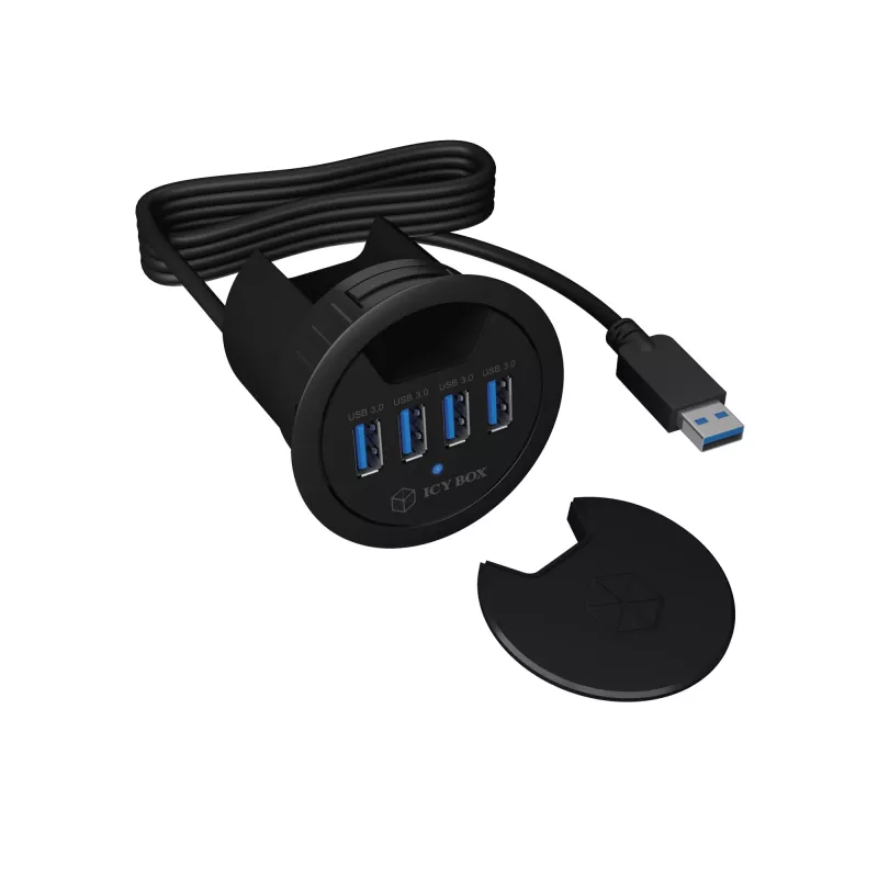ICY BOX IB-HUB1403 USB 3.2 Gen 1 (3.1 Gen 1) Type-A 5000 Mbit/s negro