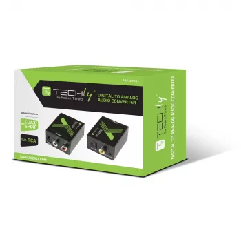 Techly Convertidor de audio SPDIF digital a analógico IDATA SPDIF-3
