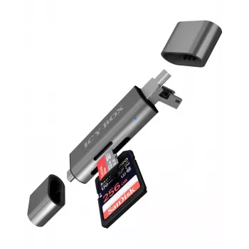 ICY BOX IB-CR200-C Lector de tarjetas USB 2.0 negro