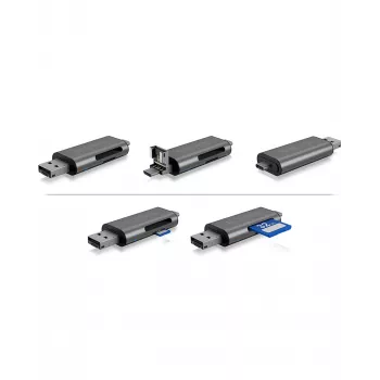 ICY BOX IB-CR200-C Lector de tarjetas USB 2.0 negro