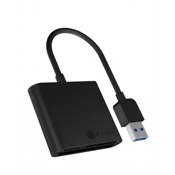 ICY BOX IB-CR301-U3 Lector de tarjetas USB 3.2 Gen 1 (3.1 Gen 1) negro