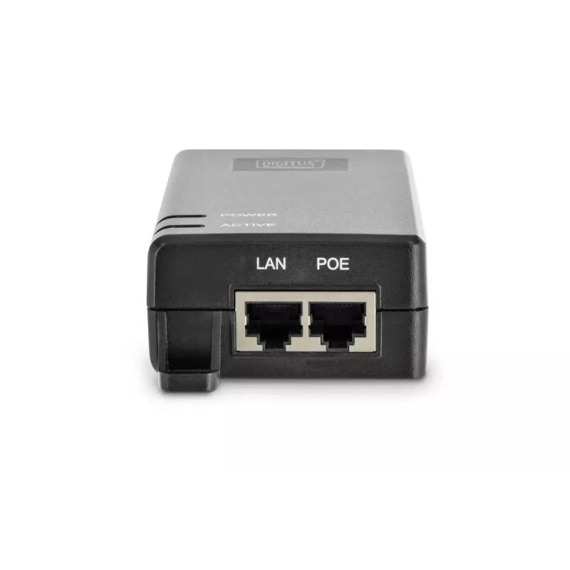 DIGITUS Inyector PoE+, 802.3at 10/100/1000 Mbps salida máx. 48V, 30W