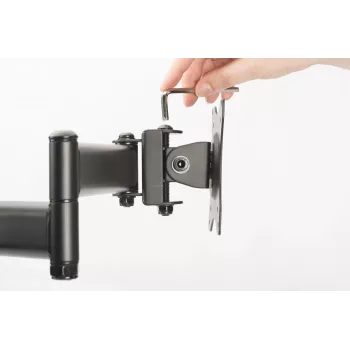 Soporte de sobremesa DIGITUS para doble monitor con pinza para monitores de hasta 70 cm (27