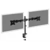 Soporte de sobremesa DIGITUS para doble monitor con pinza para monitores de hasta 70 cm (27