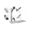Soporte de pared flexible DIGITUS para puestos de trabajo para monitor+teclado (DA-90354)