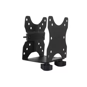 Soporte multifuncional DIGITUS mini para PC de sobremesa, para mesa, pinza o entre un soporte de monitor inst. VESA 75x75, 100x100