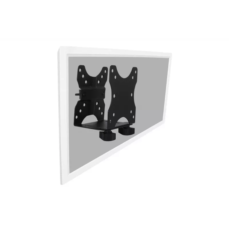 Soporte multifuncional DIGITUS mini para PC de sobremesa, para mesa, pinza o entre un soporte de monitor inst. VESA 75x75, 100x100