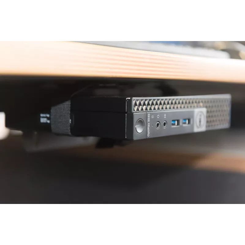 Soporte multifuncional DIGITUS mini para PC de sobremesa, para mesa, pinza o entre un soporte de monitor inst. VESA 75x75, 100x100