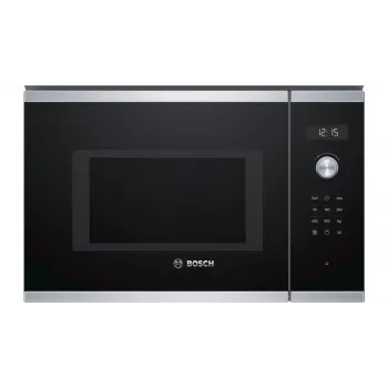 Microondas combinado Bosch Serie 6 BEL554MS0 — para empotrar, microondas 900 W, 25 L, grill de cuarzo, aire caliente, acero inoxidable
