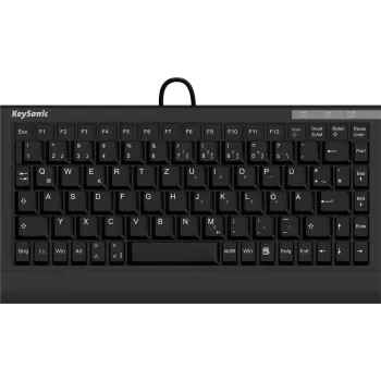 Teclado KeySonic ACK-595C+ (US) hogar USB QWERTY inglés de EE. UU. negro