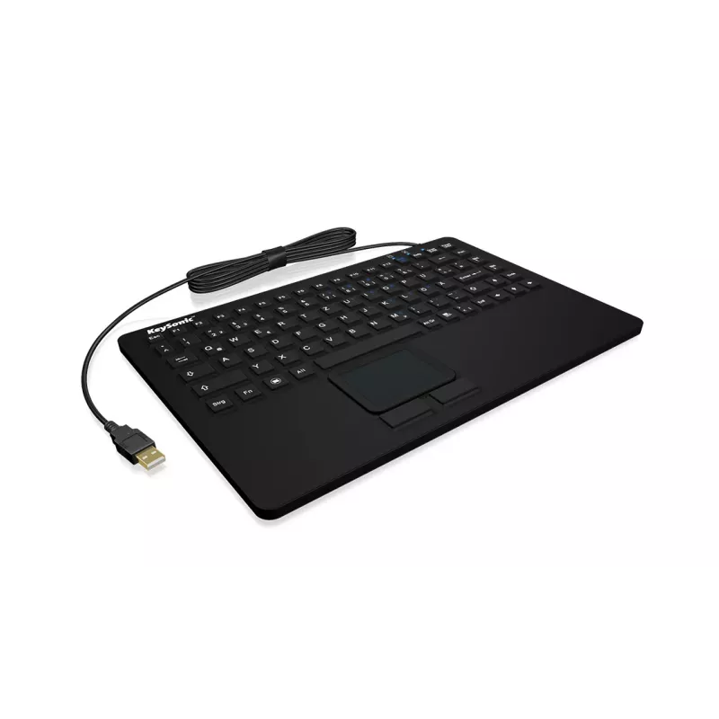 Teclado KeySonic KSK-5230 IN (US) oficina USB QWERTY inglés de EE. UU. negro