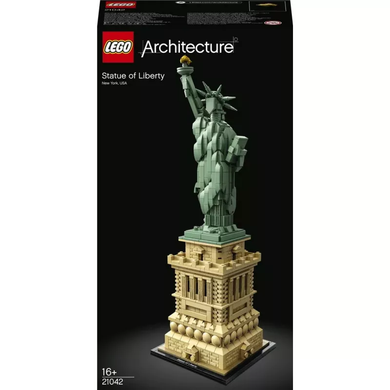 LEGO Architecture Estatua de la Libertad 21042 set de construcción — 1.685 piezas, modelo detallado de la Estatua de la Libertad
