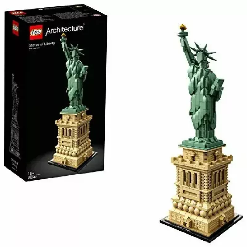 LEGO Architecture Estatua de la Libertad 21042 set de construcción — 1.685 piezas, modelo detallado de la Estatua de la Libertad