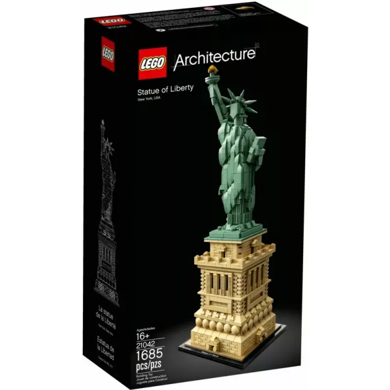 LEGO Architecture Estatua de la Libertad 21042 set de construcción — 1.685 piezas, modelo detallado de la Estatua de la Libertad