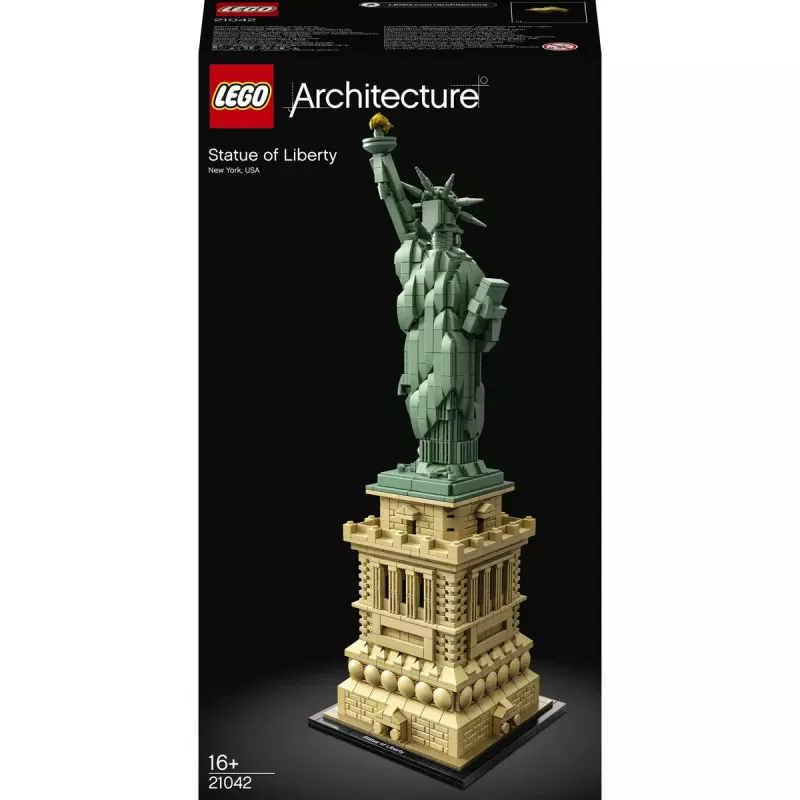 LEGO Architecture Estatua de la Libertad 21042 set de construcción — 1.685 piezas, modelo detallado de la Estatua de la Libertad
