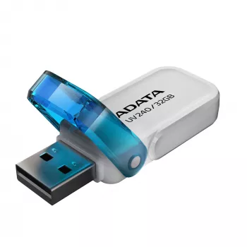 Memoria flash USB ADATA UV240 32 GB USB Type-A 2.0, blanca, formato con tapa